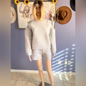 Jeweled Cold Shoulder Set